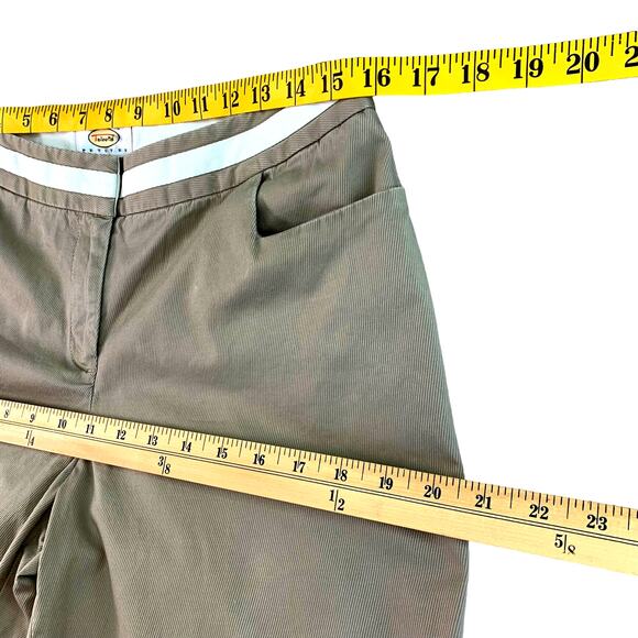 Talbots Petites Stretch Straight Leg Mid Rise Casual Pants Women Size 10 Khaki - Picture 8 of 11